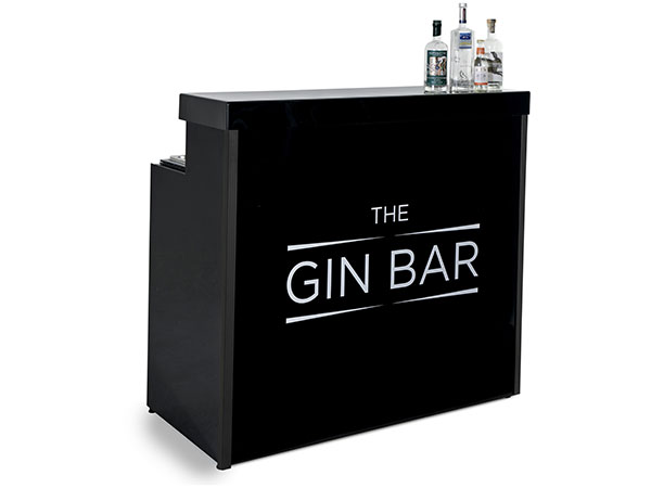 Portable black gin bar for sale